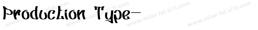 Production Type字体转换